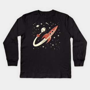 Zoom to the Moon Kids Long Sleeve T-Shirt